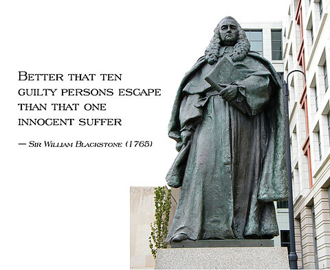 Conservatives perverse notion : “better an innocent man go to jail than a guilty man be set free.”