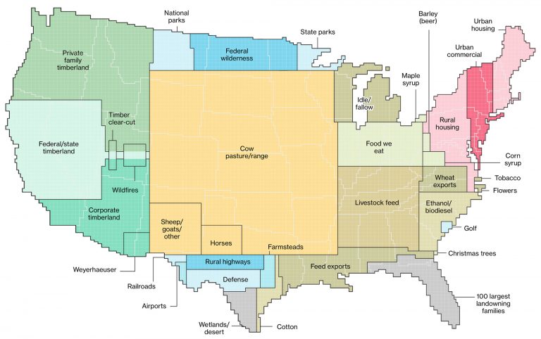 The Way Land Is Really Used Across The U.S The Way Land Is Really Used Across The U.S